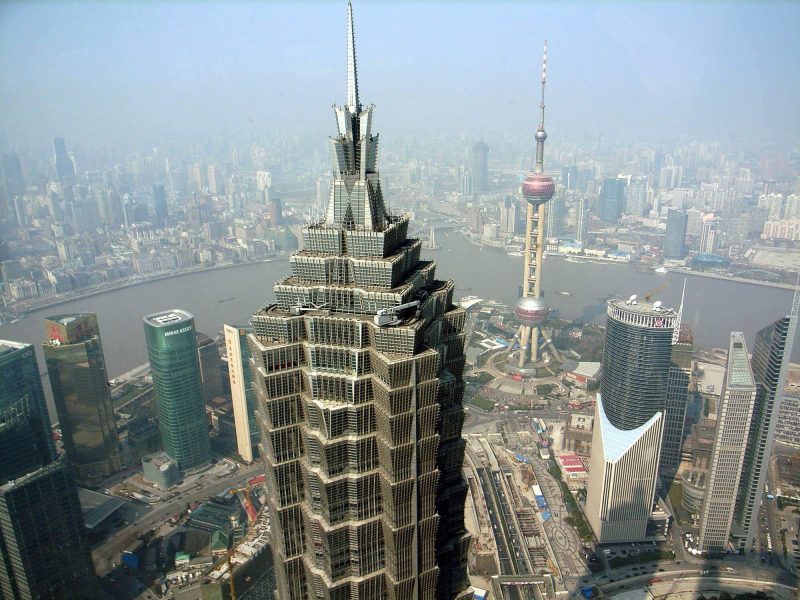 Thang máy được lắp đặt tại Jin Mao Tower